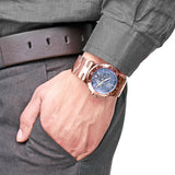 Michael Kors Bel Aire Blue Dial Rose Gold Steel Strap Watch for Women - MK5410 Buy Now By Michael Kors