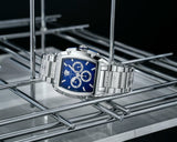 Versace Dominus Chronograph Blue Dial Silver Steel Strap Watch For Men - VE6H00423 Buy Now By Versace