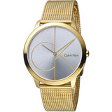 Calvin Klein Minimal White Dial Gold Mesh Bracelet Watch for Men - K3M21526 Buy Now By Calvin Klein
