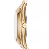 Michael Kors Slim Runway Gold Dial Gold Steel Strap Watch for Women - MK3477 Buy Now By Michael Kors