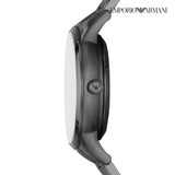 Emporio Armani Renato Automatic Blue Dial Grey Steel Strap Watch For Men - AR60056 Buy Now By Emporio Armani