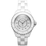Chanel J12 Quartz Diamonds White Dial White Steel Strap Watch for Women - J12 H5703 Buy Now By Chanel