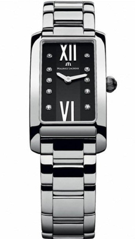 Maurice Lacroix Fiaba Black Dial Silver Steel Strap Watch for Women - FA2164-SS002-120 Buy Now By Maurice Lacroix