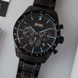 Hugo Boss Trophy Black Dial Black Steel Strap Watch for Men - 1513675 Buy Now By Hugo Boss
