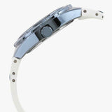 Guess Luna Diamonds White Dial White Rubber Strap Watch for Women - W0653L2 Buy Now By Guess