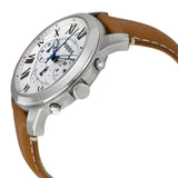 Fossil Grant Chronograph White Dial Brown Leather Strap Watch for Men - FS5060 Buy Now By Fossil