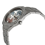 Guess G Twist Diamonds Silver Dial Silver Steel Strap Watch For Women - W1201L1 Buy Now By Guess