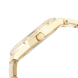 Guess Cosmo Diamonds Gold Dial Gold Steel Strap Watch For Women - GW0033L2 Buy Now By Guess