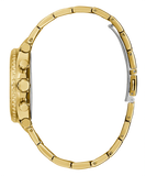 Guess Cosmo Chronograph Green Dial Gold Steel Strap Watch For Women - GW0465L5 Buy Now By Guess