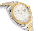 Tag Heuer Aquaracer Quartz White Dial Two Tone Steel Strap Watch for Men - WAY1120.BB0930 Buy Now By Tag Heuer