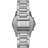 Armani Exchange Outerbanks Chronograph Silver Dial Silver Steel Strap Watch For Men - AX7141 Buy Now By Armani Exchange