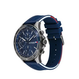 Tommy Hilfiger Bank Blue Dial Blue Rubber Strap Watch for Men - 1791721 Buy Now By Tommy Hilfiger