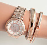 Guess Madison Diamonds White Dial Rose Gold Steel Strap Watch for Women - W0637L3 Buy Now By Guess