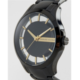Armani Exchange Hampton Chronograph Black Dial Black Steel Strap Watch For Men - AX2192 Buy Now By Armani Exchange