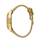 Guess Limelight Quartz Gold Dial Gold Leather Strap Watch For Women - W0775L13 Buy Now By Guess