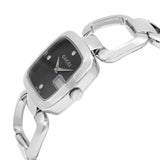 Gucci G Gucci Diamonds Black Dial Silver Steel Strap Watch For Women - YA125406 Buy Now By Gucci