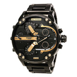 Diesel Big Daddy Chronograph Black Dial Black Steel Strap Watch For Men - DZ7312 Buy Now By Diesel