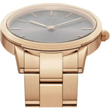 Daniel Wellington Iconic Link Grey Dial Gold Steel Strap Watch For Women - DW00100334 Buy Now By Daniel Wellington