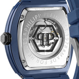 Philipp Plein The SKeleton Blue Dial Blue Silicone Strap Watch for Men - PWVBA0323 Authentic Buy Shop Now