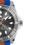 Gucci Dive Automatic Grey Dial Two Tone Rubber Strap Watch for Men - YA136352 Buy Now By Gucci