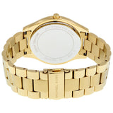 Michael Kors Slim Runway Blue Mother of Pearl Dial Gold Steel Strap Watch for Women - MK3492 Buy Now By Michael Kors