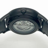 Emporio Armani Meccanico Automatic Black Dial Black Leather Strap Watch For Men - AR60042 Buy Now By Emporio Armani