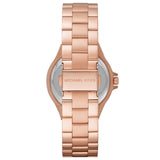 Michael Kors Lennox Three-Hand Black Dial Rose Gold Steel Strap Watch For Women - MK7233 Buy Now By Michael Kors