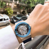 Maserati Potenza Skeleton Dial Quartz Blue Silicon Watch For Men - R8821108028 Buy Now By Maserati