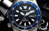 Citizen Promaster Fugu Limited Edition Diver's 200m Automatic Black Dial Silver Steel Strap Watch For Men - NY0098-84E Buy Now By Citizen