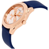Guess G Twist White Dial Blue Silicone Strap Watch For Women - W0911L6 Buy Now By Guess