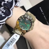 Marc Jacobs Amy Green Dial Gold Steel Strap Watch for Women - MBM8609 Buy Now By Marc Jacobs