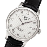 Tissot T Classic Le Locle Automatic Silver Dial Black Leather Strap Watch For Men - T41.1.423.33 Buy Now By Tissot