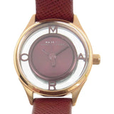 Marc Jacobs Tether Transparent Red Dial Red Leather Strap Watch for Women - MBM1377 Buy Now By Marc Jacobs
