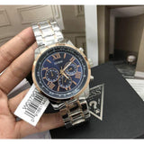 Guess Horizon Chronograph Blue Dial Two Tone Steel Strap Watch For Men - W0379G7 Buy Now By Guess