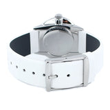 Calvin Klein Accent Silver Dial White Leather Strap Watch for Women - K2Y231K6 Buy Now By Calvin Klein
