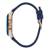 Guess Zena Blue Dial Blue Silicone Strap Watch For Women - W1049L2 Buy Now By Guess