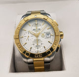 Tag Heuer Aquaracer Caliber 16 Automatic White Dial Two Tone Steel Strap Watch for Men - CAY2121.BB0923 Buy Now By Tag Heuer