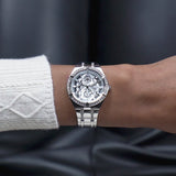 Guess Allara Quartz Silver Dial Silver Steel Strap Watch For Women - GW0604L1 Buy Now By Guess