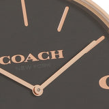 Coach Charles Black Dial Rose Gold Mesh Bracelet Watch for Men - 14602552 Buy Now By Coach
