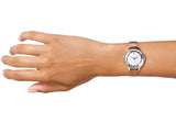 Swarovski Octea Nova Silver Dial Rose Gold Mesh Strap Watch for Women - 5650011 Buy Now By Swarovski