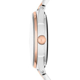 Marc Jacobs Tether Transparent White Dial Two Tone Steel Strap Watch for Women - MBM3436 Buy Now By Marc Jacobs
