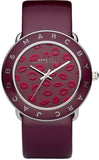 Marc Jacobs Amy Red Dial Burgundy Leather Strap Watch for Women - MBM1162 Buy Now By Marc Jacobs