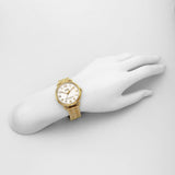 Coach Delancey Classic White Dial Gold Steel Strap Watch for Women - 14502261 Buy Now By Coach