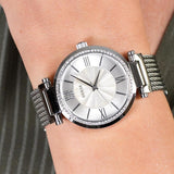 Guess Soho Silver DIal Stainless Steel Mesh Bracelet Watch For Women - W0638L1 Buy Now By Guess