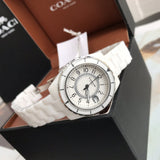 Coach Preston White Dial White Steel Strap Watch for Women - 14503462 Buy Now By Coach