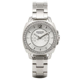 Coach Mini Boyfriend Diamonds Silver Dial Silver Steel Strap Watch for Women - 14501699 Buy Now By Coach