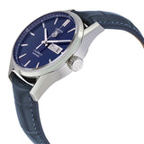 Tag Heuer Carrera Calibre 5 Automatic Blue Dial Blue Leather Strap Watch for Men - WAR201E.FC6292 Buy Now By Tag Heuer