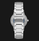 Emporio Armani Renato Automatic Blue Dial Silver Steel Strap Watch For Men - AR60037 Buy Now By Emporio Armani