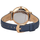 Fossil Jacqueline Blue Dial Blue Leather Strap Watch for Women - ES4673 Buy Now By Fossil