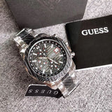 Guess Octane Chronograph Black Dial Two Tone Steel Strap Watch for Men - W1046G1 Buy Now By Guess
